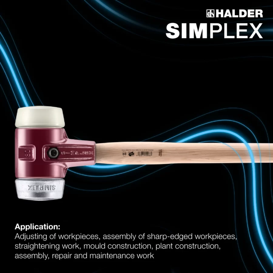 Кувалда со сменными бойками SIMPLEX, Ø 80 мм, 3089.081 HALDER