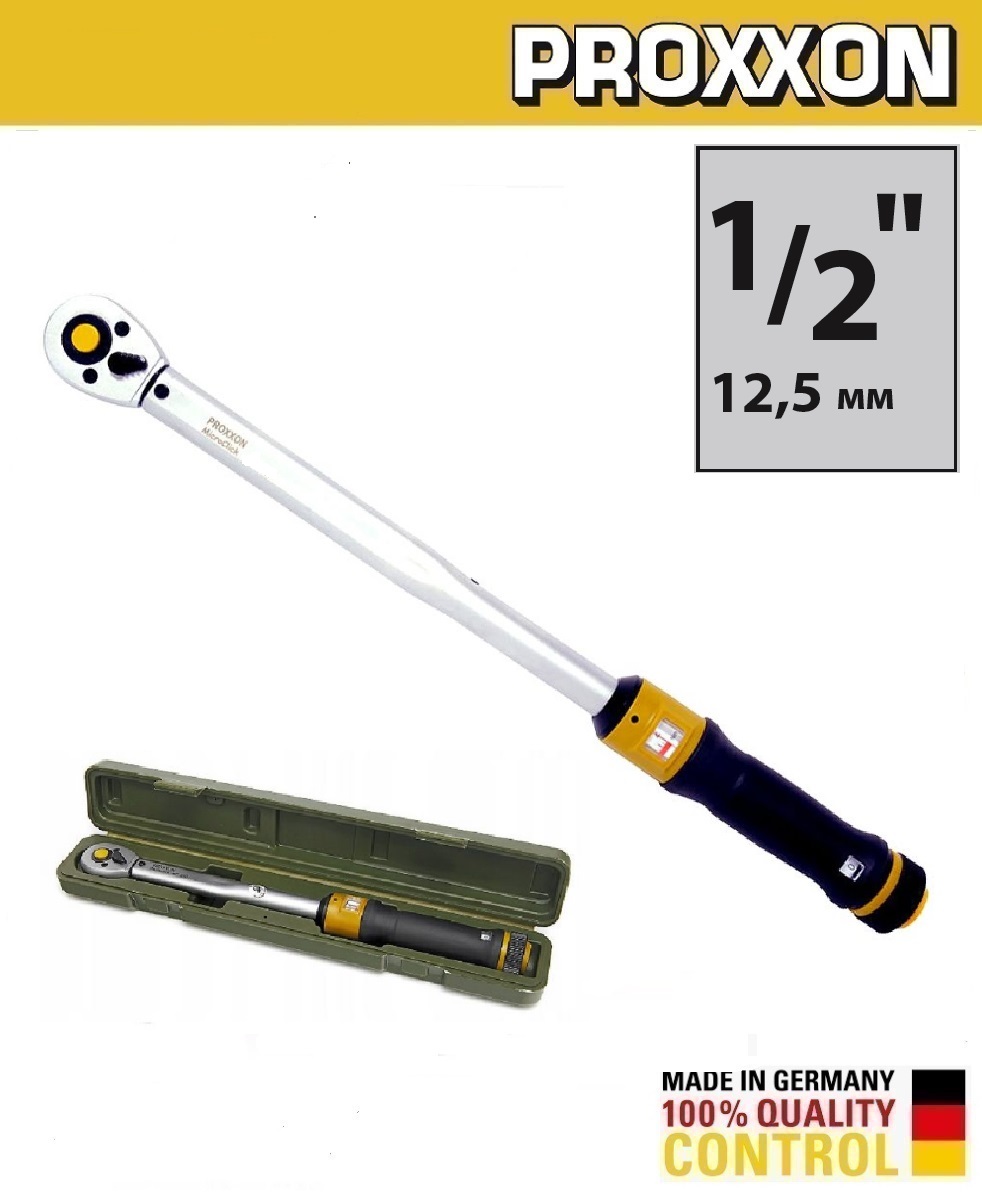 Динамометрический ключ 1/2'' MicroClick 60-320 Нм МС320 PROXXON