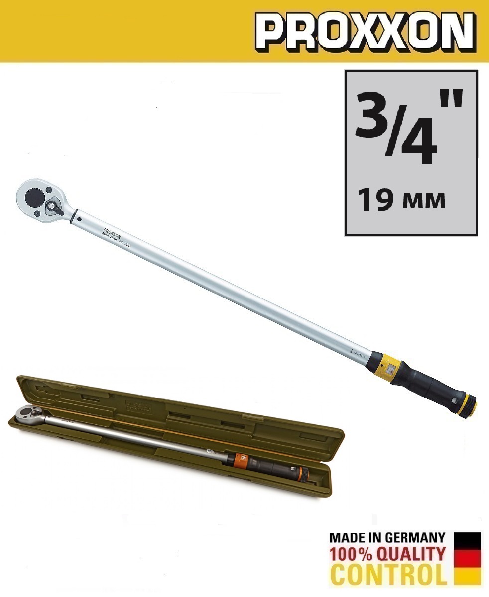 Динамометрический ключ 3/4'' MicroClick 100-500 Нм МС500 PROXXON