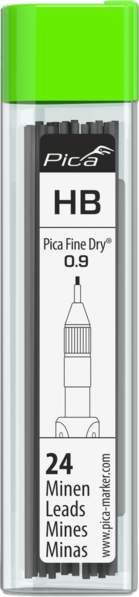 Набор серых грифелей-стержней для Pica Fine Dry, твердость HB