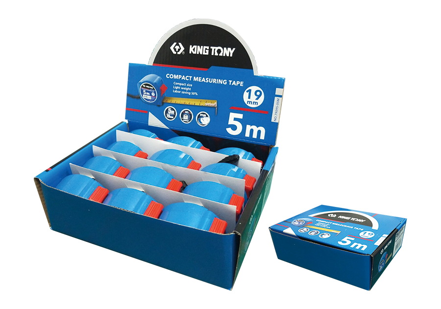 Рулетка измерительная, 5 м, ширина ленты 19 мм, 79095-05M-S KING TONY