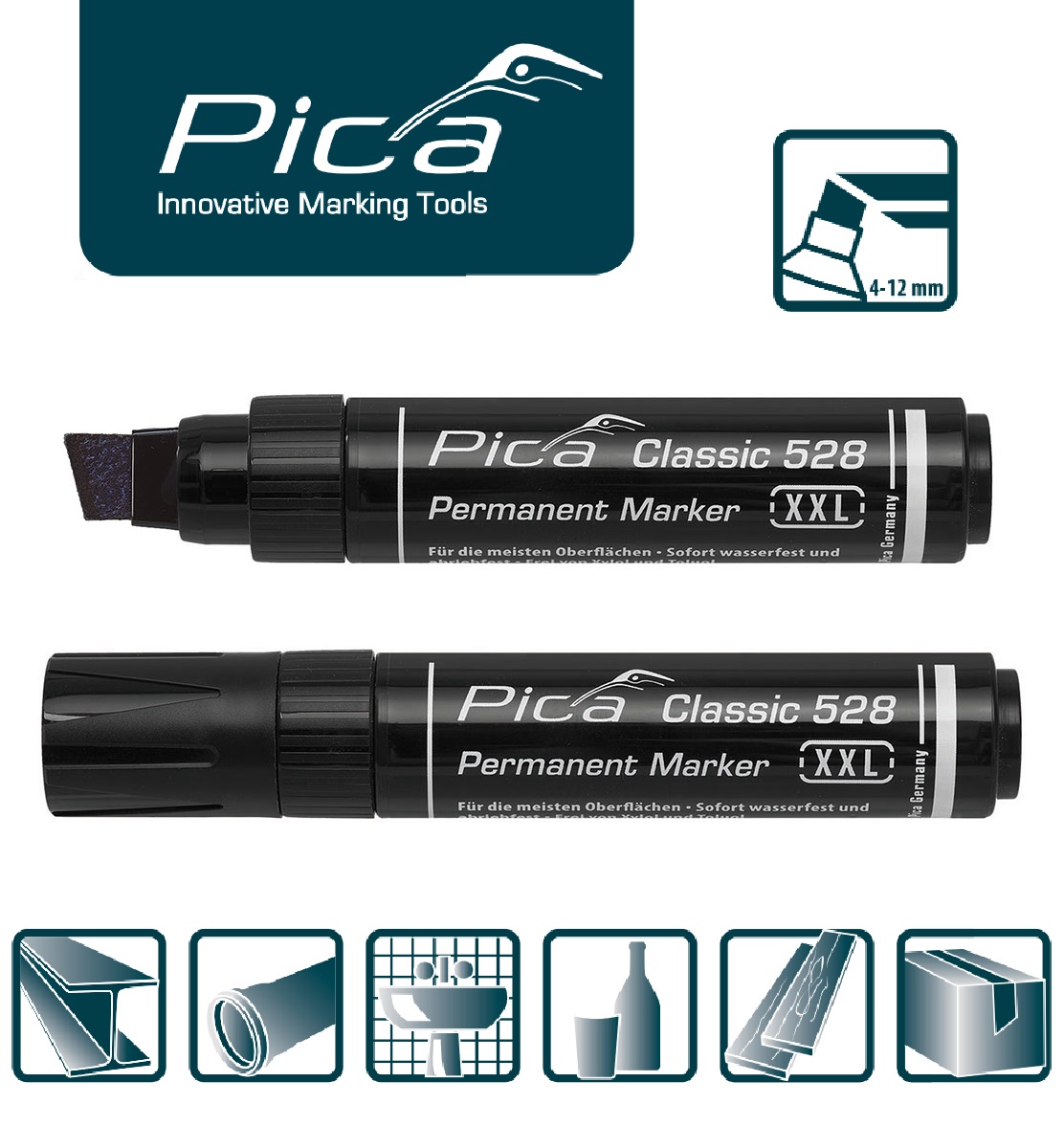 Маркер перманентный PICA Classic 528 XXL