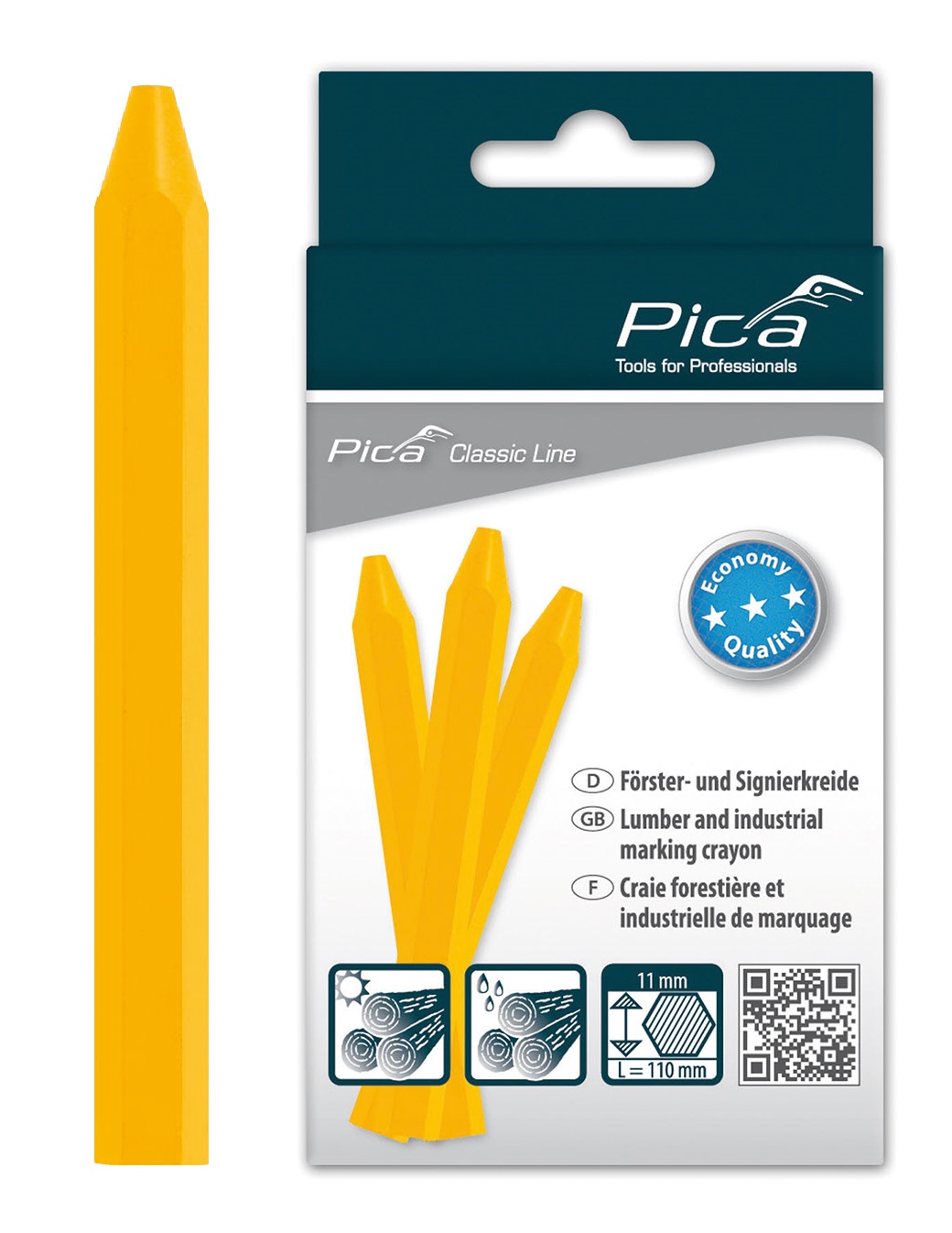 Мелок восковый желтый PICA Classic Eco 591/44