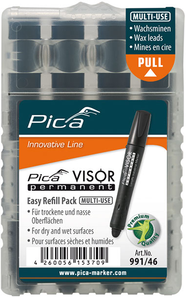 Сменные грифели-стержни для маркера Pica Visor Permanent