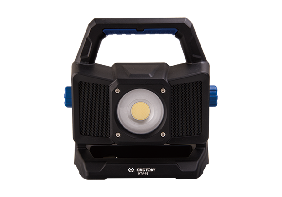 Прожектор аккумуляторный COB LED с Bluetooth-динамиком, до 4000 лм, 9TA46A KING TONY