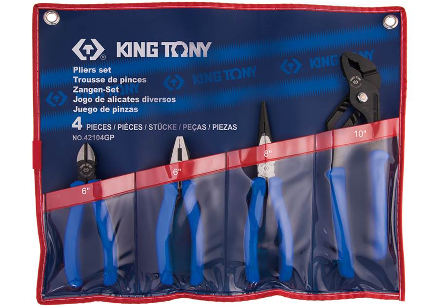 Комбинированный набор инструмента 4 пр. KING TONY 42104GP