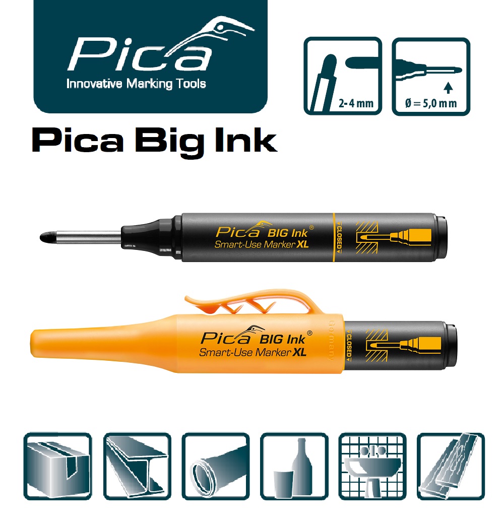 Маркер для глубоких отверстий Pica Big Ink Smart-Use XL