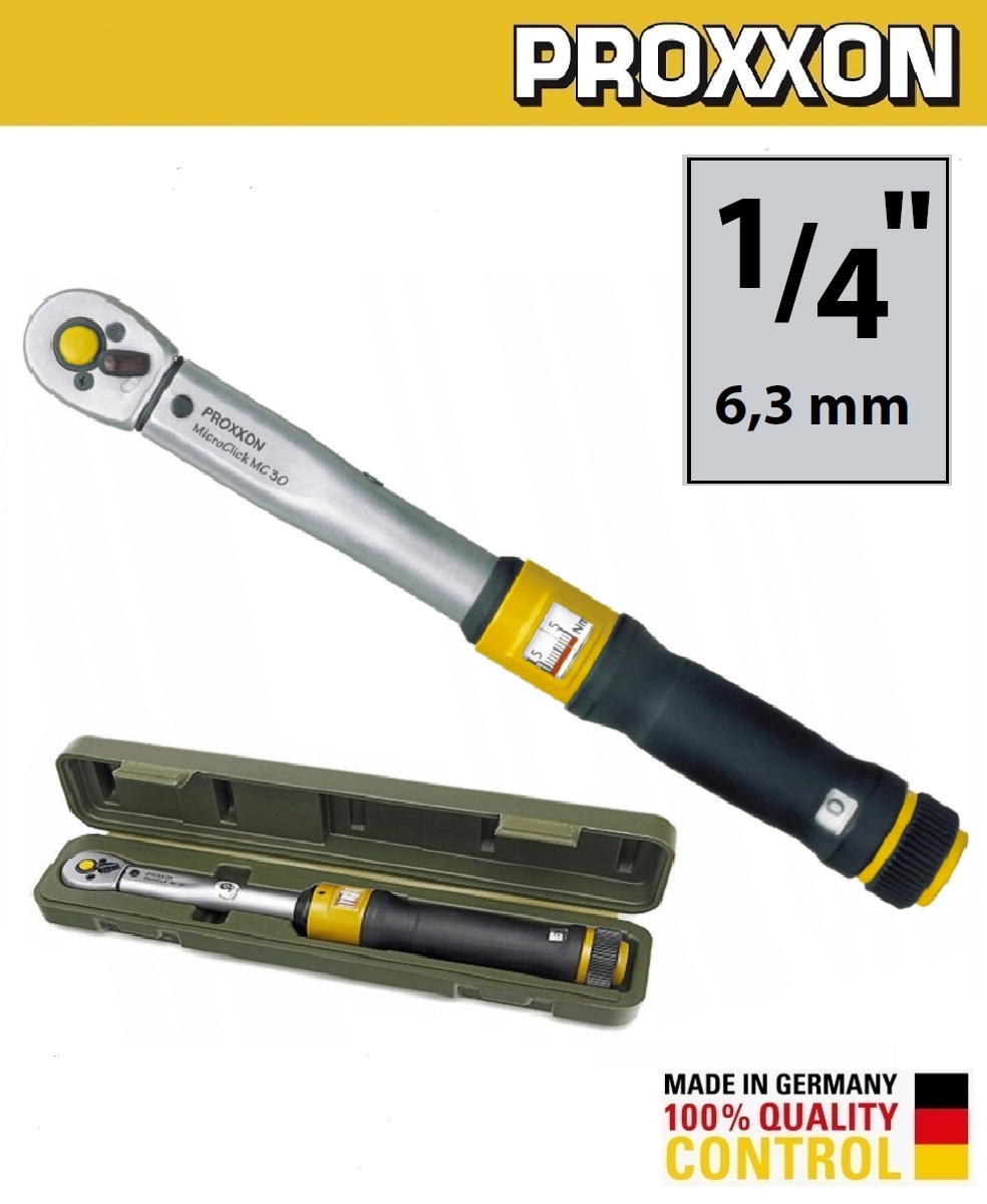 Динамометрический ключ 1/4'' MicroClick 6-30 Нм МС30 PROXXON