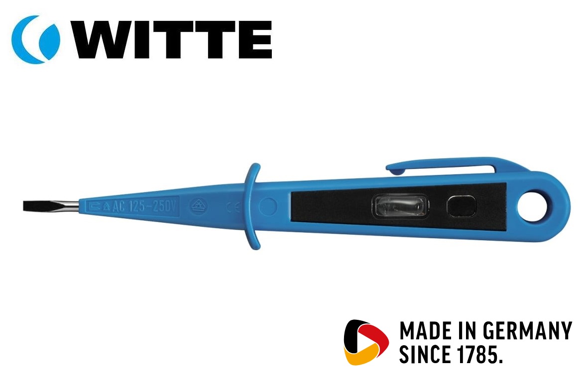 Отвертка индикаторная WITTE PRO EURO 125-250V 3.0x60 мм