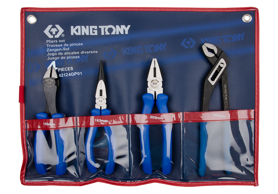 Комбинированный набор инструмента 4 пр. KING TONY 42124GP01