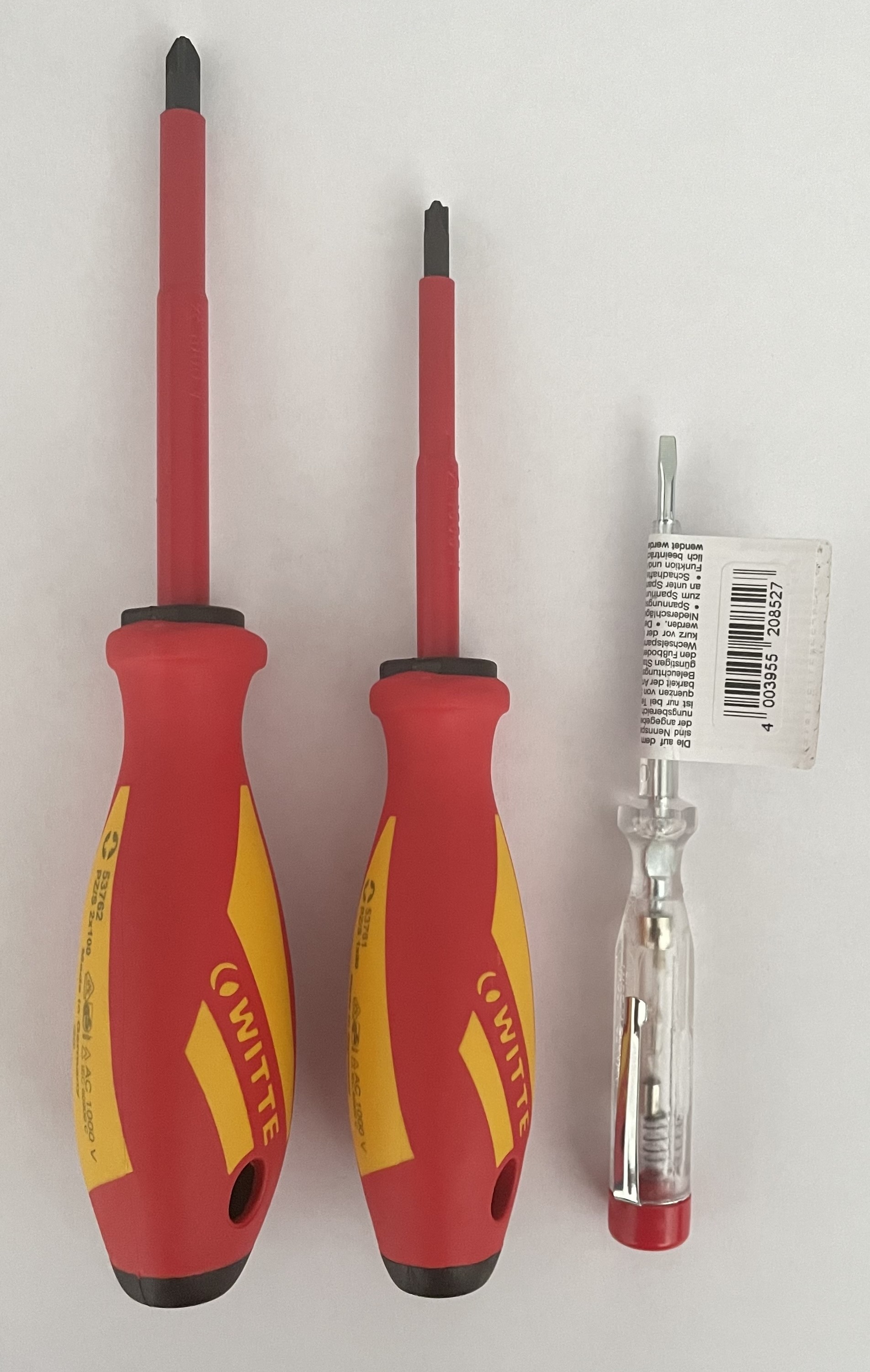 Набор диэлектрических отверток для автоматов WITTE MAXX VDE 3 пр. MPZ1+2
