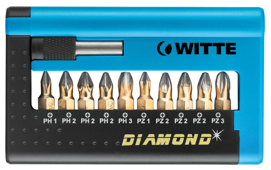 Набор бит c битодержателем WITTE MAXX COMBIT-BOX DIAMOND 11 пр.