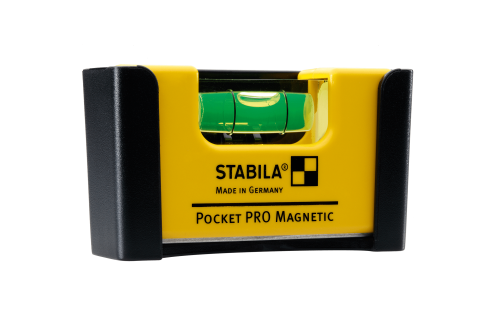 Карманный магнитный уровень STABILA Pocket PRO Magnetic с чехлом для ремня