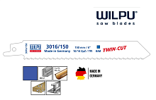 Полотно для сабельной пилы 3016/150 TWIN CUT, 5 шт./упак. WILPU